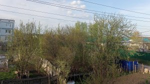 апрельский вечер в деревне, птицы поют, деревенская атмосфера, жизнь в деревне