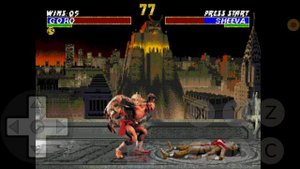 Ultimate mortal kombat 3 - Goro gameplay for android (без комментариев)