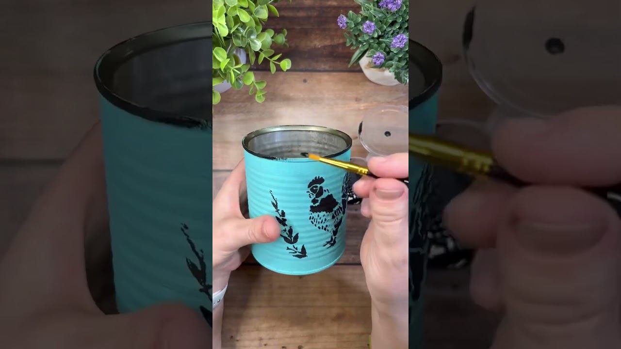 ИЗ КОНСЕРВНОЙ БАНКИ! Такая стильная баночка украсит любой интерьер. #своимирукам #diy смотреть онлайн