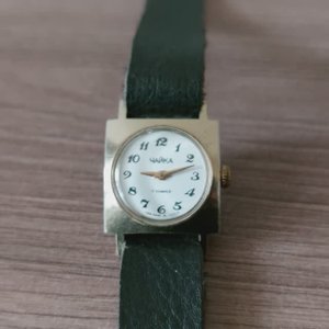 Часы Чайка СССР. Корпус с позолотой