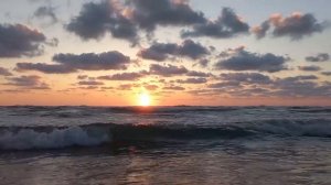 Waves in the sea - the moment of sunset/Free sound effects