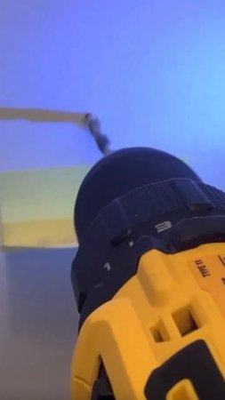 Tool tip- less mess when drilling small holes into drywall with this sticky tip. #shorts #tooltip