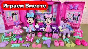 Игрушки мультики ! Минни Маус: распаковка кукольной кухни и набора доктора - ASMR для малышей 👶