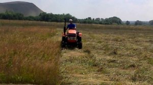 Минитрактор Уралец 220. Сенокос