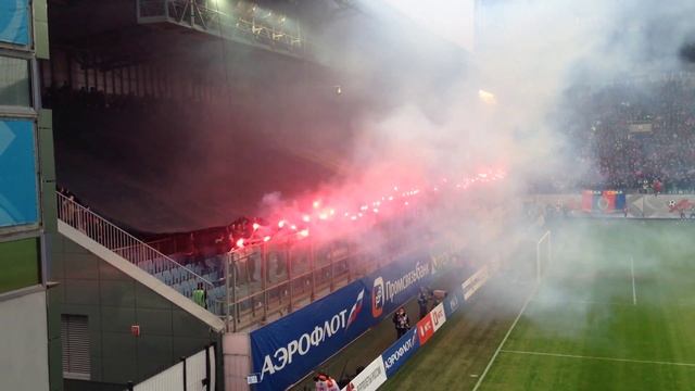 ЦСКА - Зенит. (1-0) Фанаты ЦСКА. смотреть онлайн