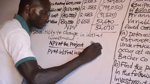 Sensitivity Analysis (What if): Performance/Financial Management/Corporate Finance/PSAF - Risk