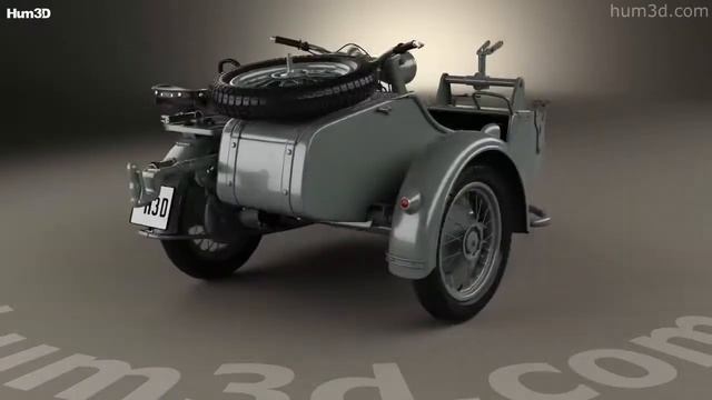 Zundapp KS750 1944 3D model by 3DModels.org смотреть онлайн