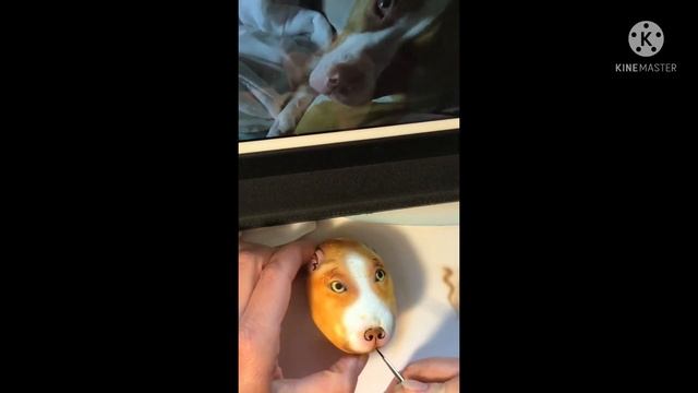 Painting on rock for Lotus. Рисунок на камне. смотреть онлайн