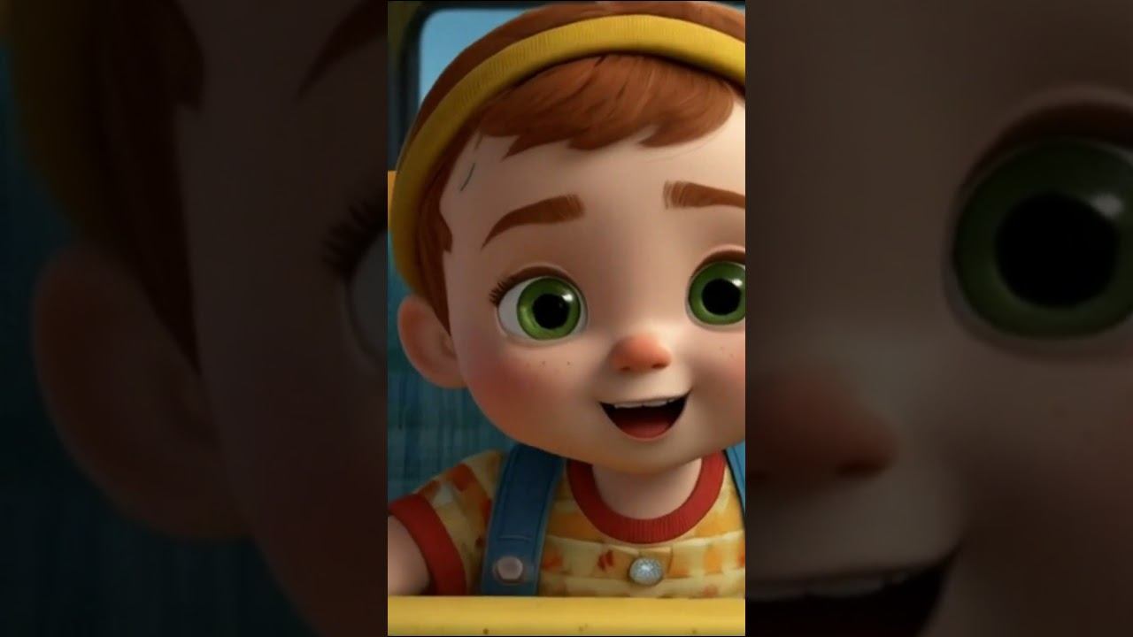 Wheels on the bus with animals #nurseryrhymes #kidssong смотреть онлайн