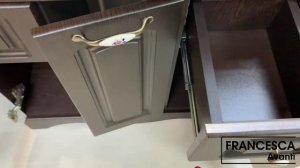 Тумба с раковиной Francesca Империя 75 венге (3дв+2ящ, ум. Элеганс 75)