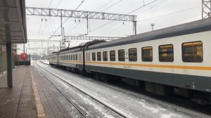 ЭП2Д-0113 Перекраска Наше Подмосковье и ЭП2Д-0103 ОАО РЭКС ЦППК На станции Бескудниково