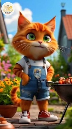 Пикник на даче у нейрокота ЯШИ после игры в Кошачий футбол