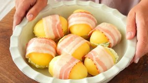 Проще чем пожарить картошку, запеченый картофель в беконе! От такой КАРТОШКИ будут в восторге все!