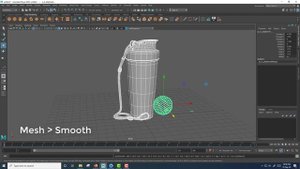 Export Smooth Modeling FBX & OBJ from Maya