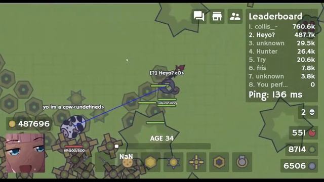 MooMoo.io #2! смотреть онлайн