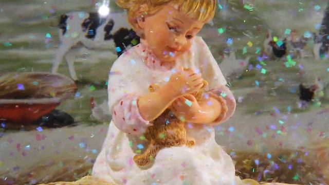 Коллекционный авторский шар художника Дональда Золана "Девочка с котятами". 4K смотреть онлайн