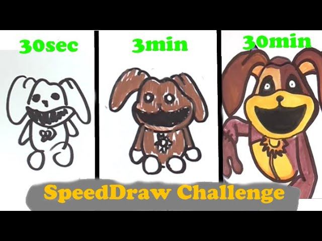 Drawing DogDay in 30 sec, 3 min, and 30 min | Poppy playtime chapter 3 смотреть онлайн