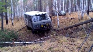 Мой УАЗ буханка. Грязь и бездорожье (овраг)
