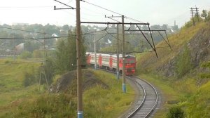 ЭТ2-025 сообщением Егоршино - Нижний Тагил под дождем