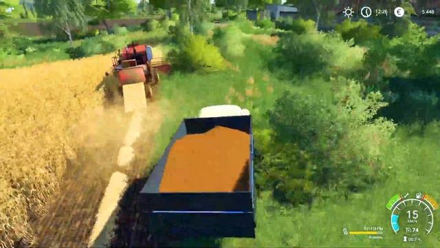 Farming Simulator 2019. Село Молоково. Посевная; вносим известь.
