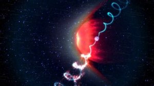 Ударная волна, рассеивающая радиолуч пульсара