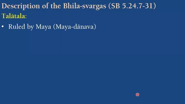 SB 5.23-25 - Description of the upper Planetary systems, Bhuvar-loka and Bila-svargas смотреть онлайн
