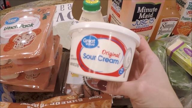 GROCERY HAUL  MEAL PLAN  WALMART  FAMILY OF 4  11518