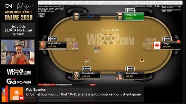 2020 WSOP Online Event #9 - $1000 No Limit 6-Max