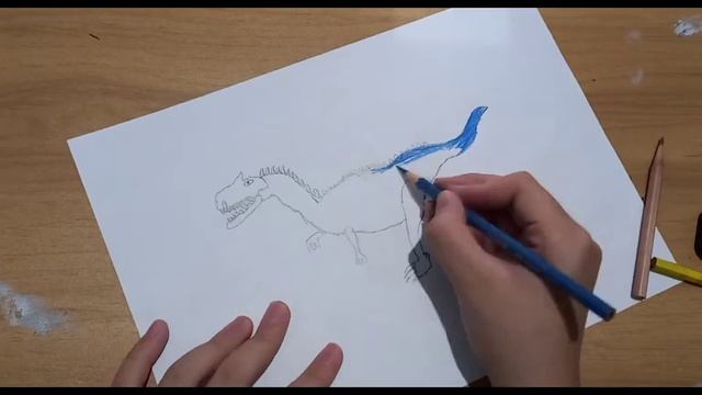 HOW TO DRAW MONOLOPHOSAURUS смотреть онлайн
