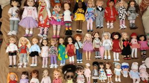 все Куклы тёти Алёны часть√4, заключительная, куклы которые временно лежат в коробках.mp4