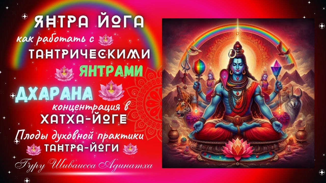 ЯНТРА ЙОГА -как работать с Тантрическими Янтрами, Дхарана концентрация в Хатха-Йоге
