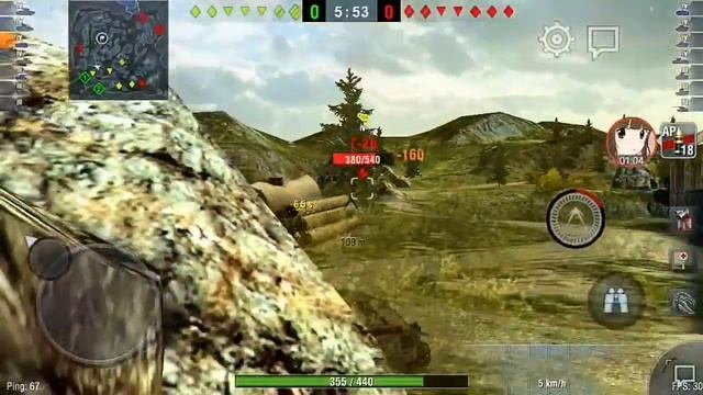 World of Tanks Blitz - Girls und Panzer Tanks in game footage :v смотреть онлайн