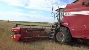 Камаз на уборке зерна