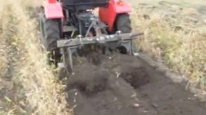 Картофелекопалка двухрядная, китайский минитрактор.