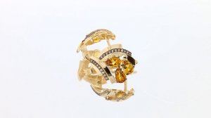 Серьги из золота арт. кл2564а-6ск-ш