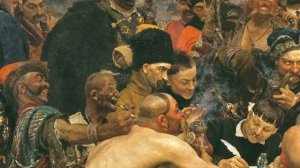 Кого изобразил Репин на картине "Запорожцы"?