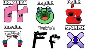 Alphabet lore but it's different Alphabets (US RU GR VN PL KR)