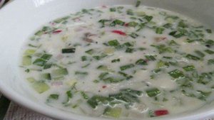Окрошка с редькой