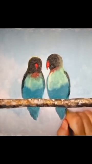 #parrots #parrotpainting #acrylicpainting #stepbysteppainting