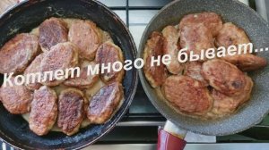 Такие котлеты можно есть без ограничения... видео из архива..