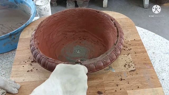 วธการทำกระถางปนซเมนต ปนกระถางสรางรายไดกระถางสรางอาชพทำจากแบบพลาสตก