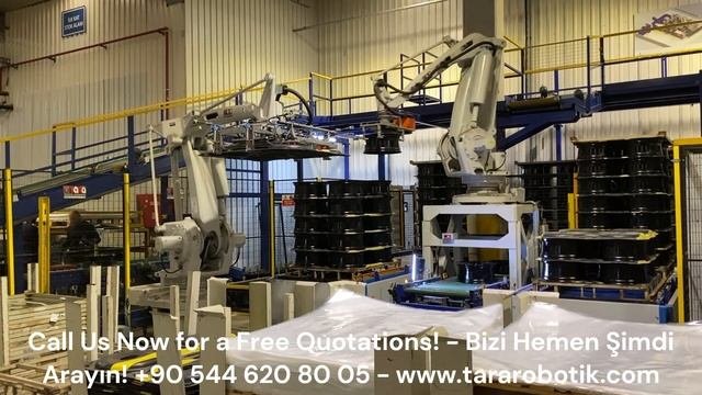 Turnkey Robotic Aluminum Or Steel Wheels Palletizing Cell – ABB TARA Robotic Automation