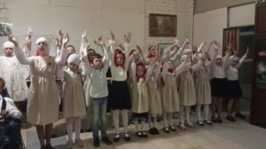 Пасхальное выступление учеников Воскресной школы храма в честь иконы Божией Матери Неопалимая Купина