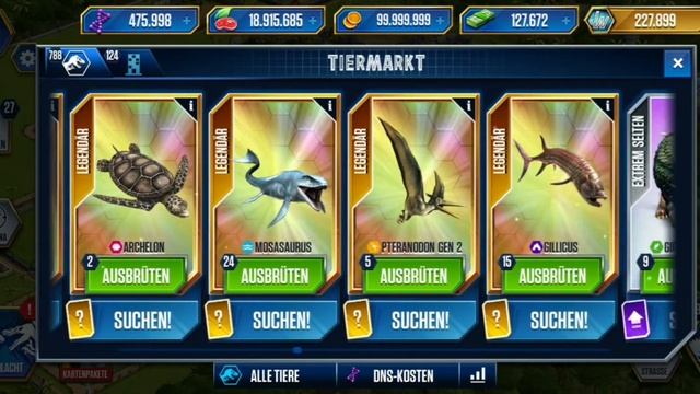Velociraptor GEN 2, Procerato, Acrocantho und Apato LVL 40!!! / Jurassic World the Game #006 смотреть онлайн