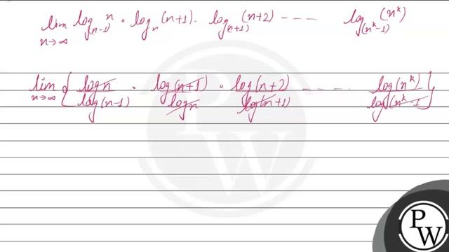 \( \lim _{n \rightarrow \infty}\left(\log _{(n-1)} n \cdot \log _{n}(n+1) \cdot \log _{(n+1)}(n+... смотреть онлайн