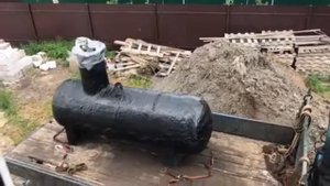 Установка газгольдера часть первая.