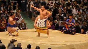Yokozuna Sumo wrestling Ceremony makuuchi division March 24 2016 EDION Arena Osaka