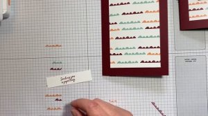 Creating simple backgrounds using the Stampin’ Up! Comfort & Hope Stamp Set - video tutorial