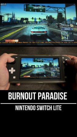Burnout Paradise Nintendo Switch Lite Gameplay