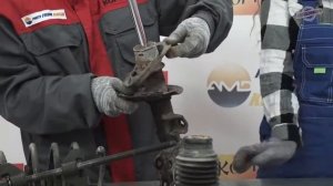 Замена деталей передней амортизационной стойки на Hyundai Solaris